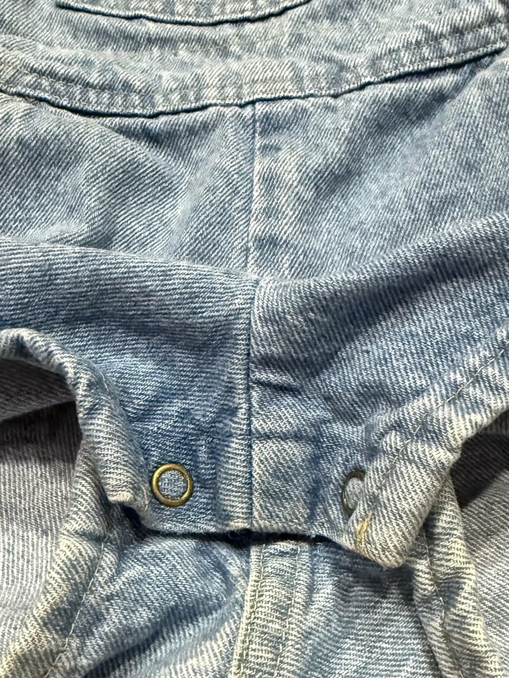 VINTAGE OshKosh B'Gosh Denim Vestbak Overall Shorts Size 2T Shortalls 90s